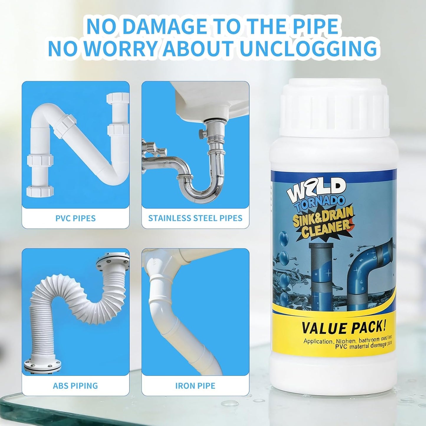 Instant Sink & drain Cleaner Powder